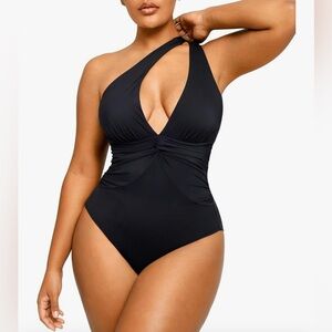 NEW Smart Sculpt Shapellx Ruched Twist- Front Shaping Swimsuit XXL